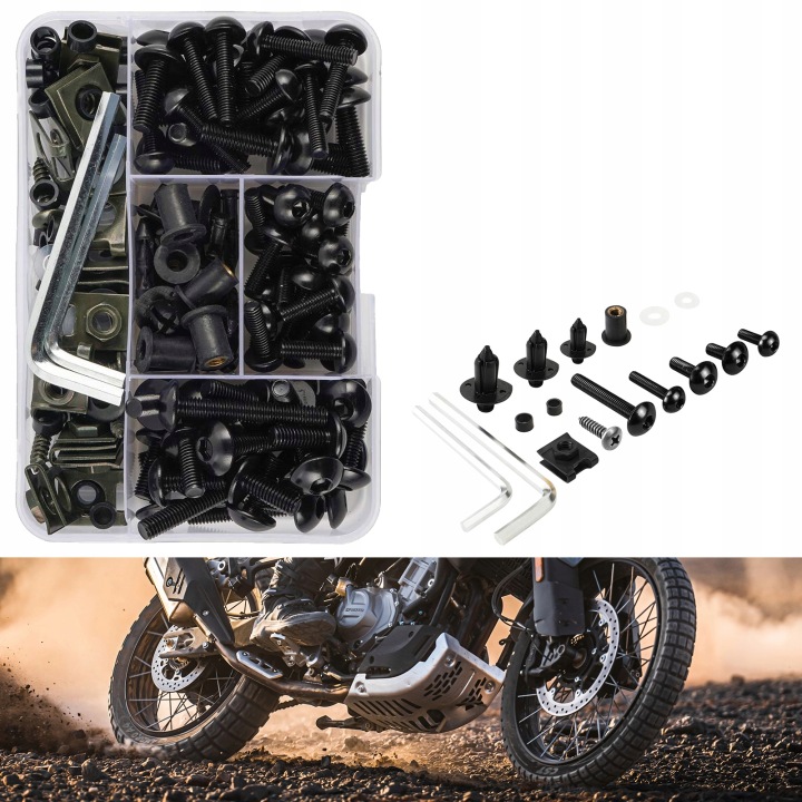 BOULONS TÔLES CARÉNAGE MOTOCYCLETTE KIT 198SZT VERS PLASTIQUE SCOOTER QUAD