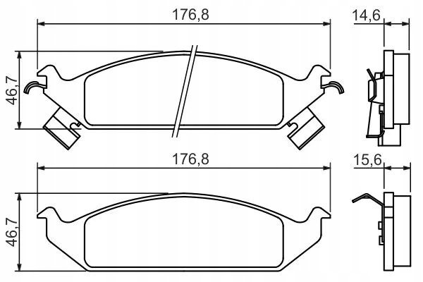 BOSCH ZAPATAS DE FRENADO CHRYSLER PARTE DELANTERA STRATU 