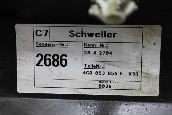NADKLADKA SEUIL GAUCHE AUDI A6 (4G2, C7, 4GC) 4G0853855F 2.0L DIESEL 130KW