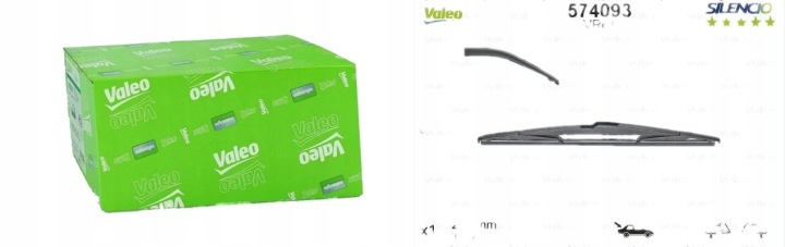 VALEO POIGNÉE ESSUIE-GLACES ARTICULÉ ARRIÈRE 1 PIÈCE SILENCIO 250MM JEEP