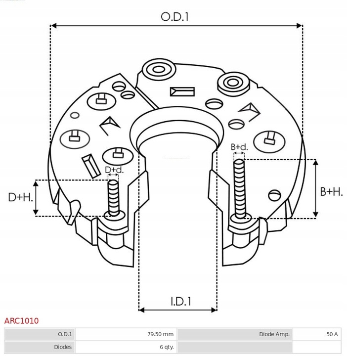 PROSTOWNIK, ELECTRIC GENERATOR AS-PL ARC1010 photo 4 - milautoparts-fr.ukrlive.com