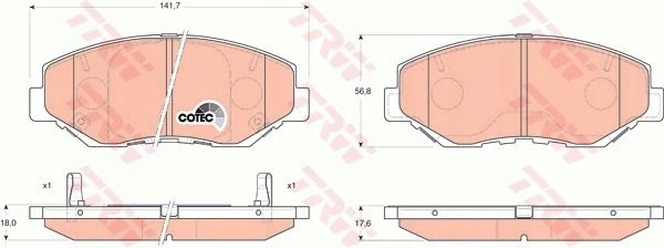 ZAPATAS DE FRENADO HONDA CR-V 02-06 