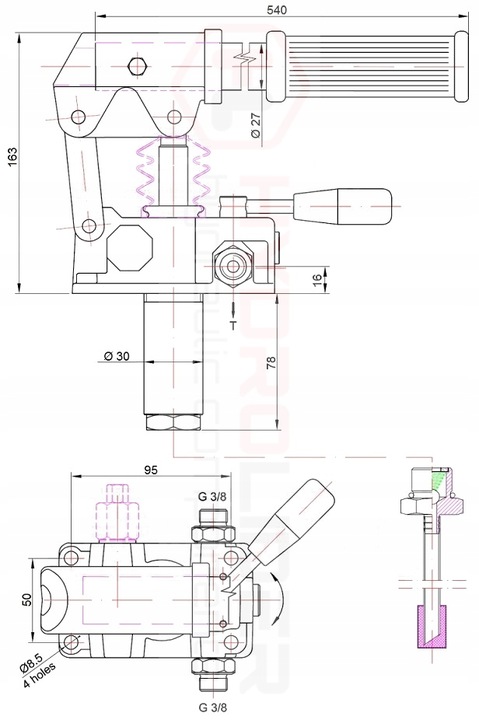 BOMBA MANUAL 2ST 12CM PRBD12 + RP5 BADESTNOST 