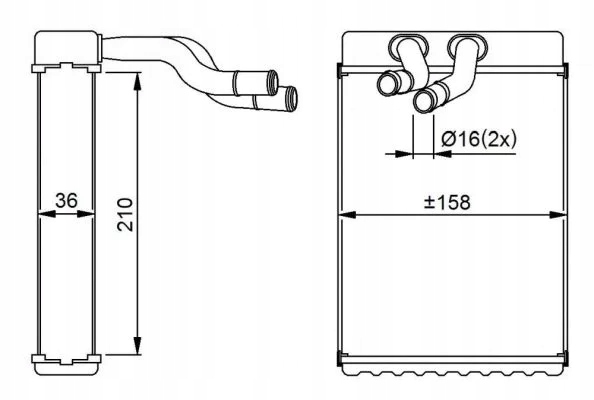 NRF 54289 WYMIENNIK CIEPLA, CALEFACCIÓN INTERIOR 