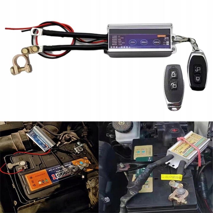 INTERRUPTEUR COURANT HEBEL BATTERIE AUTOMOBILE 12V 200A SUR TÉLÉCOMMANDE 2 CV CAI