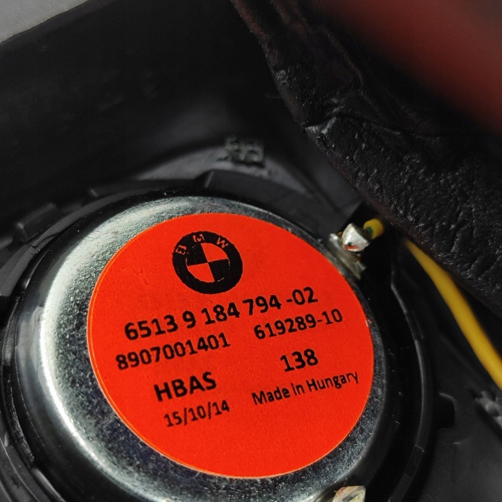 BMW 5 F10 F11 2015 GAUCHE CÔTÉ HAUT-PARLEUR PORTES AVANT