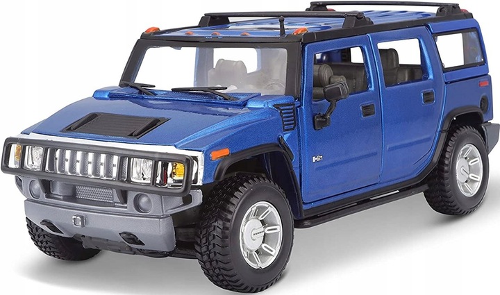 HUMMER H2 SUV 2003 blue 1:27 Maisto 31231nuotrauka 1