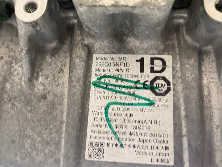 NISSAN LEAF I FALOWNIK MODULE 292C0 3NF1D 3.6KVA
