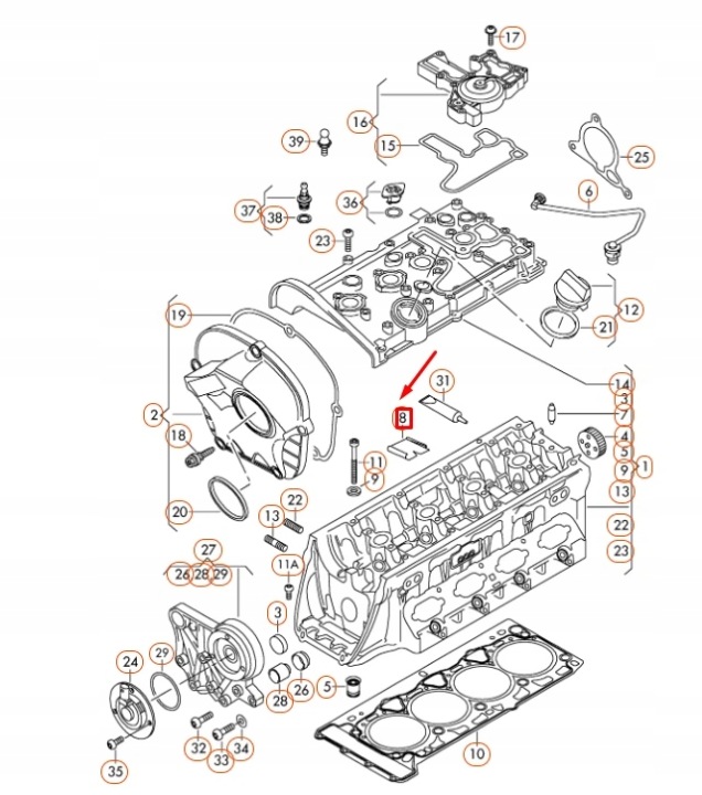 AUDI A3 8P CLOISON COLLECTEURS D'ADMISSION 06H103411B