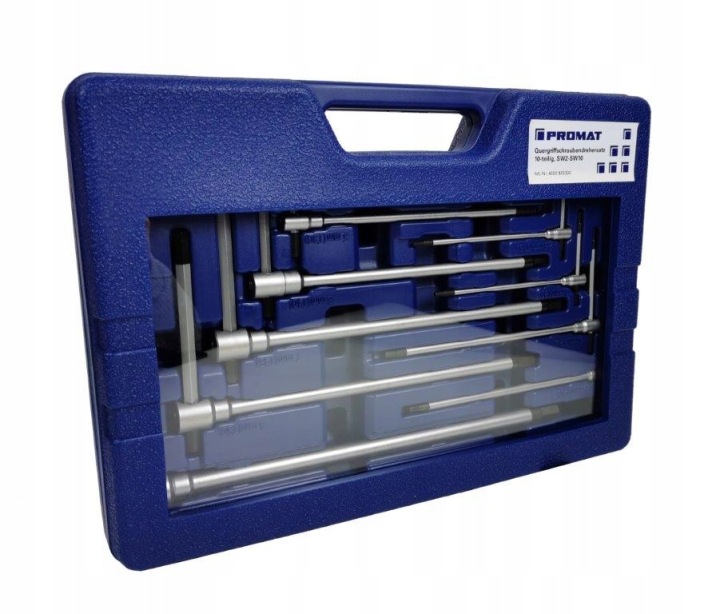 PROMAT KIT PROFESJONALNYCH CLÉS WKRETAKOW IMBUSOWYCH 2-10MM DANS WALIZCE