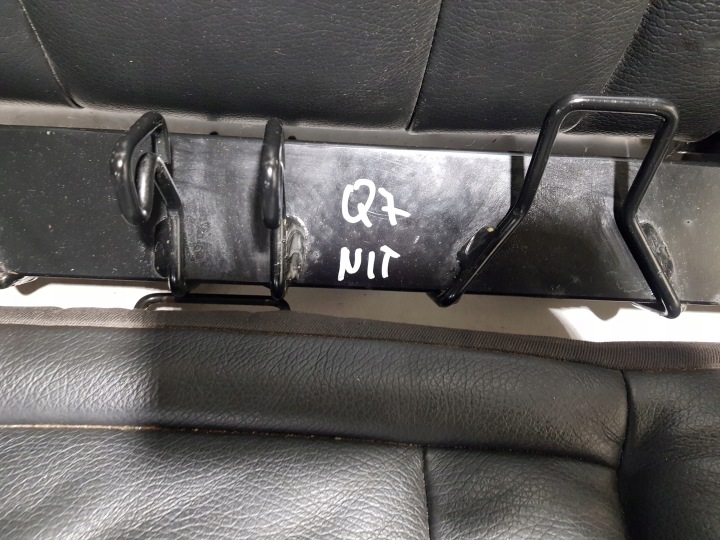 AUDI Q7 4L SIÈGES BANQUETTE ARRIÈRE COUVERCLES DE COFFRE 3 RANGÉE 7 VOITURES NOIR