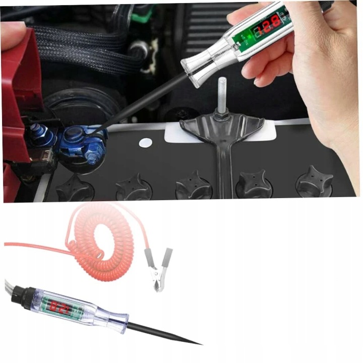AUTOMOBILE PROBNIK TENSION 3/6/12/24V/48V/70V AVEC ÉCRAN LCD