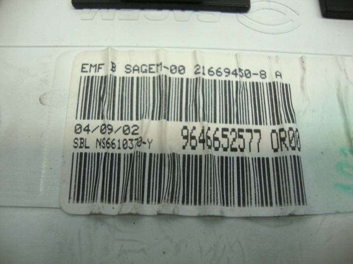 PEUGEOT 307 ÉCRAN MONITEUR CENTRAL OE 9646652577
