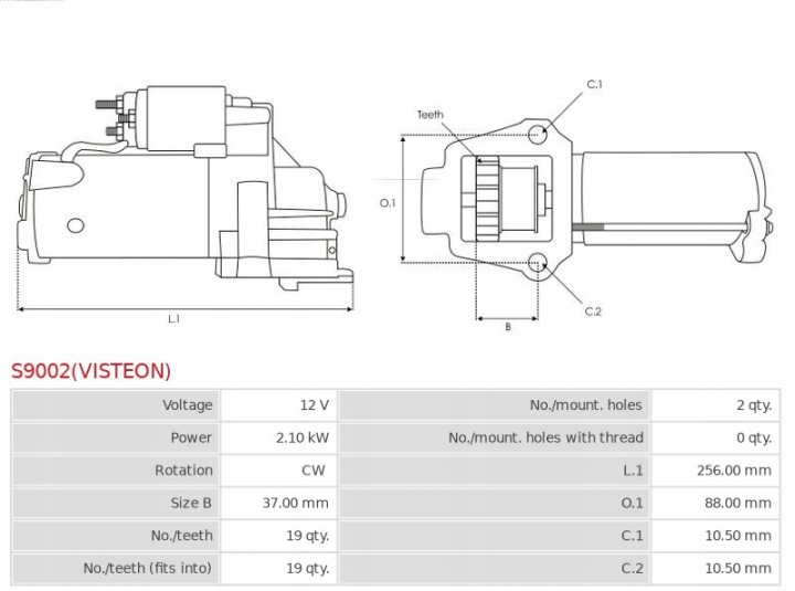 DÉMARREUR AS-PL S9002(VISTEON)