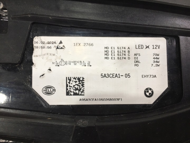 BMW IX M60 I20 20-25 PHARE BOÎTE AVANT GAUCHE COMPLET LED LASER ORIGINE 5A3CEA1