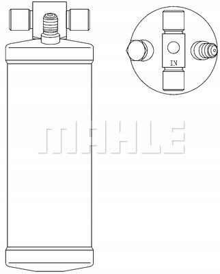 DESHUMECTADOR DE ACONDICIONADOR DAF 75CF 85CF ESTÁNDAR LINE MAHLE AD55000S 