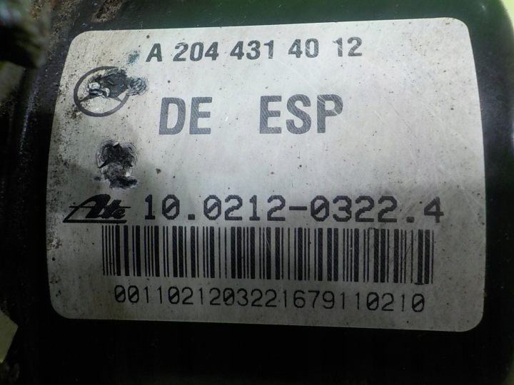 MERCEDES W204 2.0 CDI VOITURE 09R BERLINE POMPE ABS A2044314012 A2045453932