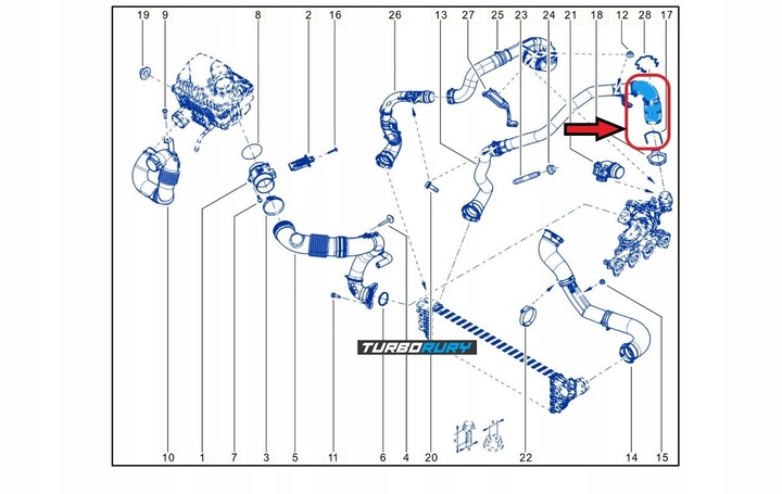 CABLE TURBO NISSAN NV400 RENAULT MASTER III 2.3 DCI 8201696115 144606964R 