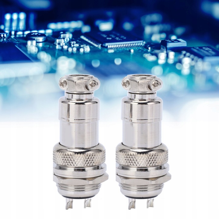 CUIVRE POSREBRZANA 2-PINOWA PUCE LOTNICZA 2PCS CONNECTEURS POWLOKI AVEC PIED CYNKU