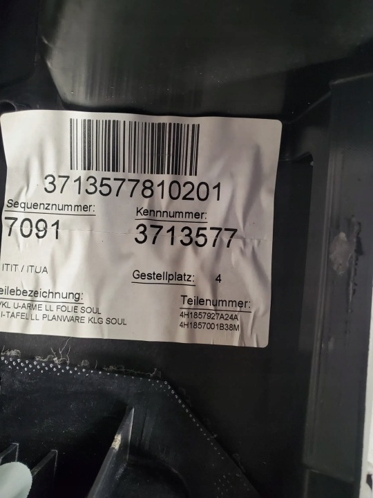 AUDI A8 S8 D4 4H 4H1857927A AVEC AVANT TABLEAU DE BORD ROZDZIELCZE, CONSOLE