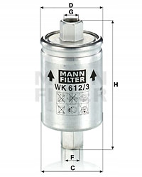 MANN-FILTER WK 612/3 FILTRE CARBURANT photo 1 - milautoparts-fr.ukrlive.com