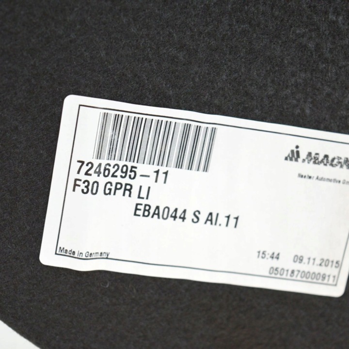 BMW 3 F30 F35 F31 2015 GAUCHE CÔTÉ AUTRE ÉLÉMENTS WYKONCZENIA COUVERCLES DE COFFRE