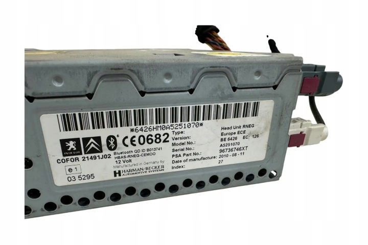 RADIO AVEC NAVIGATION FIAT DOBLO MPV (119_, 223_) 96736746XT 0.0L DIESEL 51KW