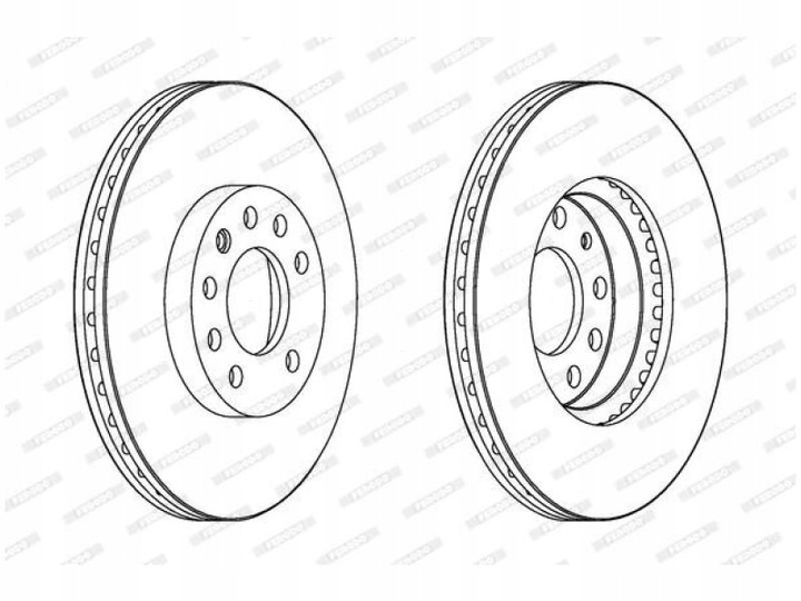 DISCOS PARTE DELANTERA FERODO DDF1191C 