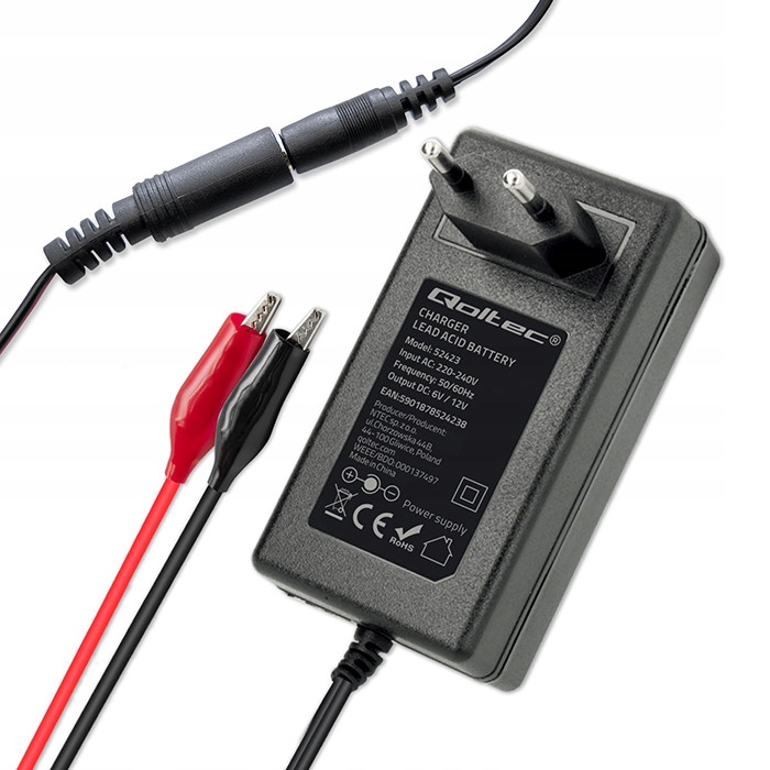 AUTOMATIQUE CHARGEUR VERS BATTERIE AGM GEL STD 6V 12V 1.5A CHARGEUR