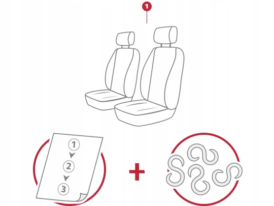 AVANT HOUSSES SUR SIÈGES VERS FIAT FIORINO