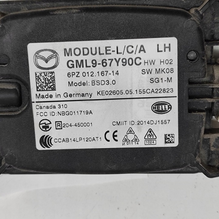 MAZDA 6 2012 MODULE MORT ZONES