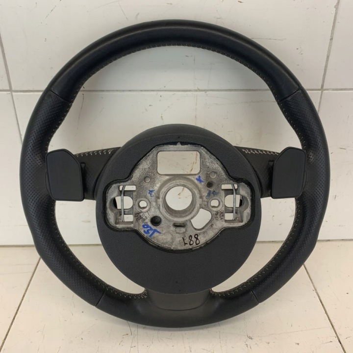 VOLANT CUIR PALETTES S-LINE MULTIFONCTIONNELLE JEU AUDI A6 C7 4G LIFT 16R