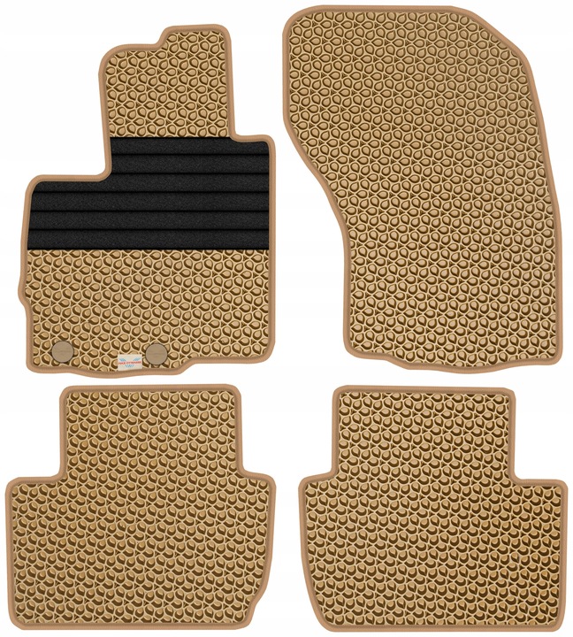 PEUGEOT 4007 2007-2012 ALFOMBRILLAS GOMA PARA COCHE EVA COLOR BEIGE 