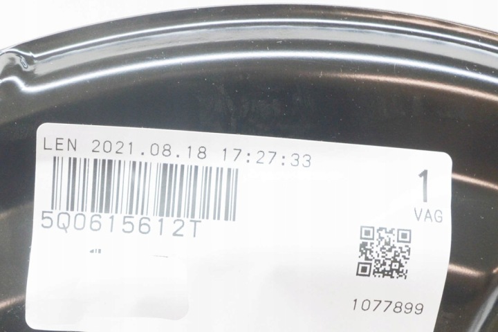 VW GOLF MK7 PROTECTION DISQUES FREINAGE DROITE ARRIÈRE NEUF ORIGINALE 5Q0615612
