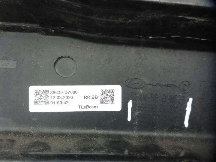 HYUNDAI TUCSON III 15- POUTRE RENFORCEMENT PARE-CHOCS ZONES ARRIÈRE ARRIÈRE ORIGINAL