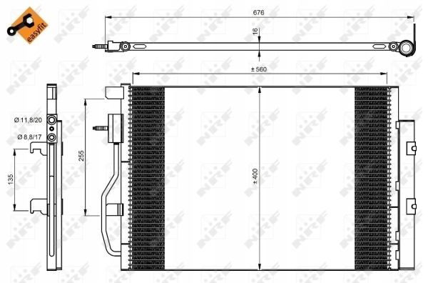 RADUADOR DE ACONDICIONADOR - SKRAPLACZ, EASY FIT NRF 350044 