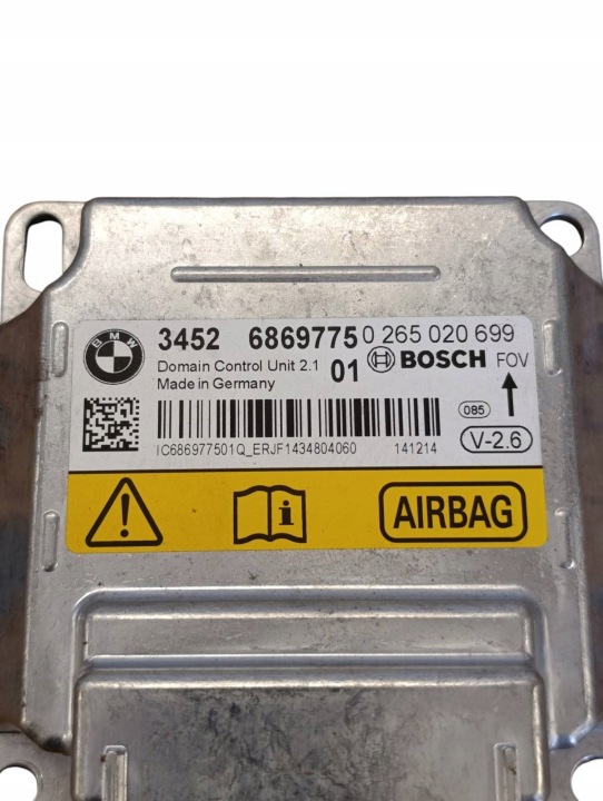 BMW X3 F25 2015 TOUTES CONTRÔLEUR MODULE AIRBAG