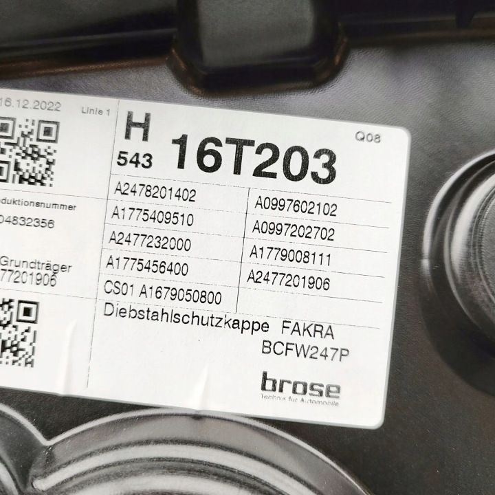ÉLÉVATEUR MÉCANISME VITRE GAUCHE AVANT HAUT-PARLEUR MERCEDES A W177 A1775456400