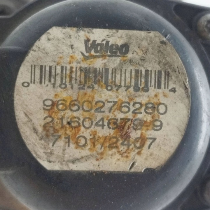 2004 PEUGEOT 407 VANNE EGR 9660276280