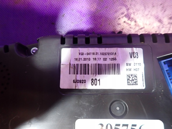 SEAT IBIZA IV 6J 1.4 COMPTEUR TABLEAU DE BORD 6J0920801