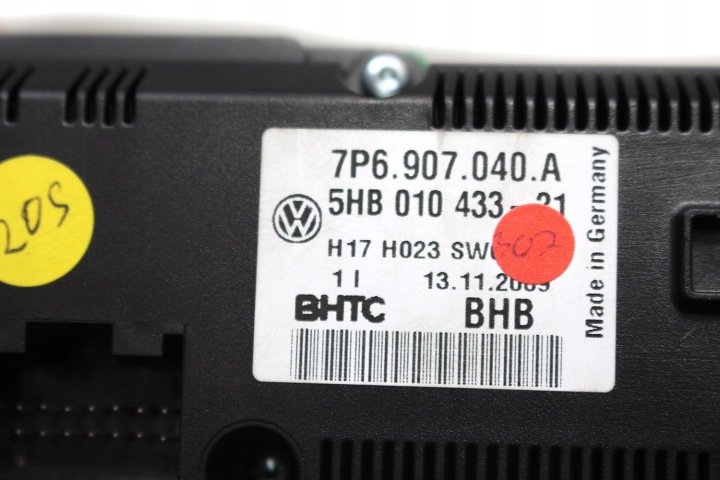 VW TOUAREG PANNEAU CLIMATISATION CLIMATISATION 7P6907040A 7P6907040N 7P6907040AA 7P690