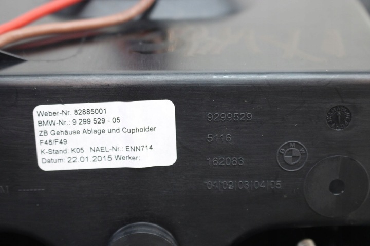 BMW X1 F48 CENDRIER 9299529 DÉCOR BOUCHON MOULURE CONSOLES PROTECTION POIGNÉE