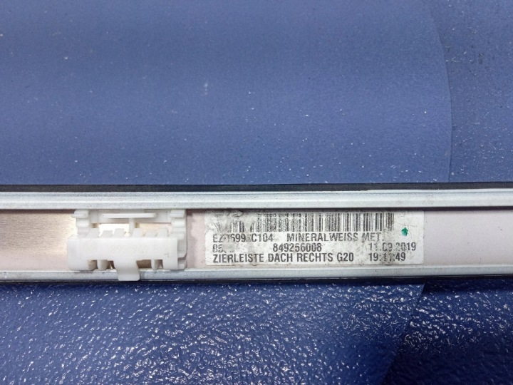 BMW 3 G20 18- MOULURE TOITS DROITE 7427839