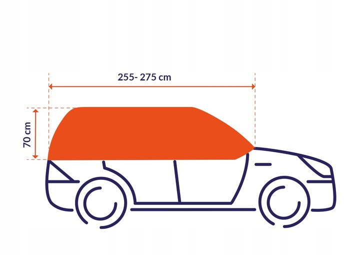 Półplandeka przeciwszronowa CITROEN C2 C3 DS3 C1nuotrauka 3