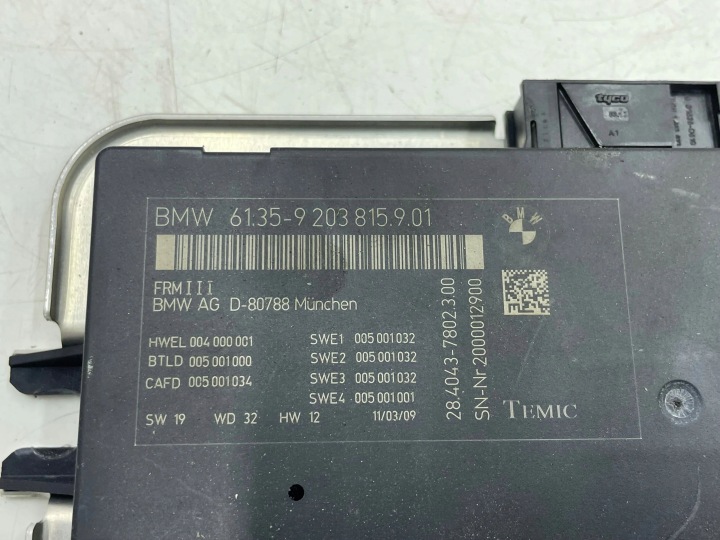 BMW 7 F01 F02 F03 F04 2009 CONTRÔLEUR MODULE DE COMMANDE D'ÉCLAIRAGE LCM