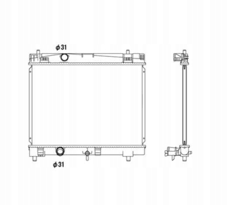 RADUADOR SISTEMA DE REFRIGERACIÓN DEL MOTOR 53533 