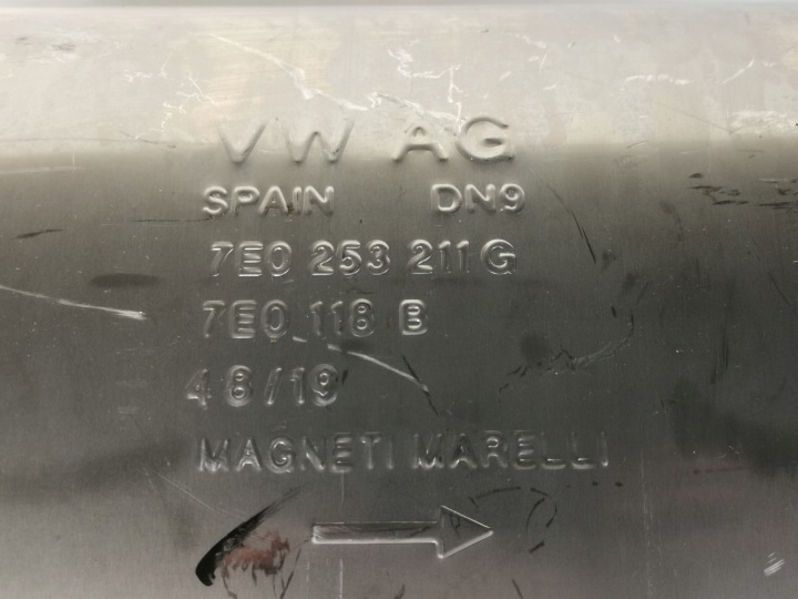SILENCIEUX CENTRAL VW 7E0253181BP 7E0253211G 7E0118B