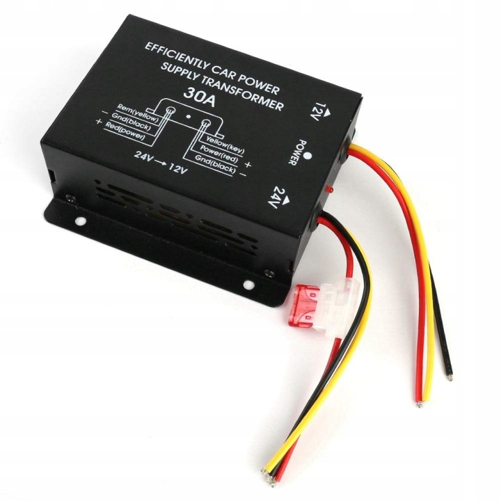 CONVERTISSEUR RÉDUCTEUR DE VITESSE TENSION 24V SUR 12V 30A 240W