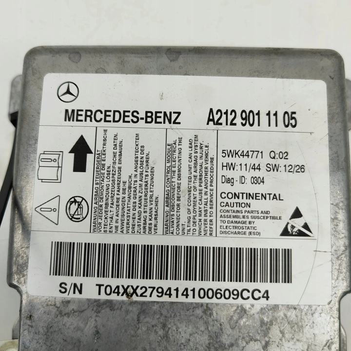 MODULE CAPTEUR AIRBAG MERCEDES W212 A2129011105
