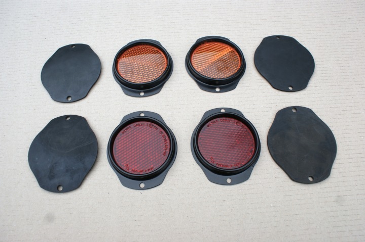 RÉFLECTEURS ROUGES POMARANCZOWE JEEP WILLYS, DODGE WC, DODGE M37, GMC